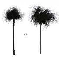 a-YUEYUE 20CM Feather Tickler Fancy Dress Up Whip for Women Couples, 2 Colors Optional