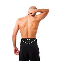 Bluestone Copper Infused Back Support Compression Wrap- Unisex Lumbar Belt Compress for Pain Relief, Swelling, Soreness, Recovery, Small/Medium