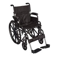 Circle Specialty, Ziggo,18" Pediatric Wheelchair for Kids, Young Adults | Lightweight, Manual Folding Wheelchair| w/Safety Belt Buckle |Swing-Away Foot Support w/Straps| Desk Length Arm Rests (18")