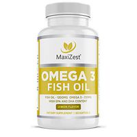 Omega 3 Fish Oil Supplement – Potent EPA & DHA Liquid - Lemon Flavored Burpless Odorless to Support Immune System, Brain, Heart, Eyes, Skin, Bone and Joints