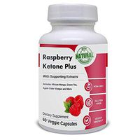 Raspberry Ketone Plus | with Supporting Extracts. Includes African Mango, Green Tea, Apple Cider Vinegar and More. 60 Capsules