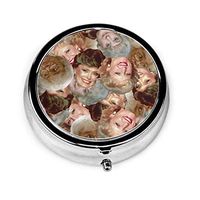 Golden Girls Custom Round Silver Pill Box Pocket 2.1 Inches Medicine Tablet Holder Organizer Case for Purse