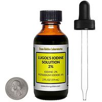 Lugol's Iodine / 2% Solution / 2 Oz in an Amber Glass Bottle/Free Dropper/USA