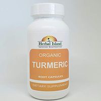 Organic Tumeric Powder and Peppercorn 120 Capsules 500mg Each - Turmeric - Curcuma Longa - with Free Shipping