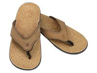 Spenco Men's YUMI Sandals Leather | Color Medium Brown | Casual Slip-on Style  (9)