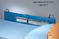 Thru-View Vinyl Bed Rail Pads - Large Window, 60"L - 2 Each / Pair