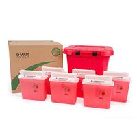 20-Gallon Takeaway Recovery System with SIX 5-Quart COVIDIEN SHARPS CONTAINERS - SHARPS-82061