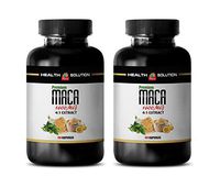 Man Vitamins Supplements - MACA Extract 4:1 Premium 1600MG - maca Extreme Powder - 2 Bottles 120 Capsules