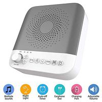 BEREST A3-01 White Noise Machine - Sound Machine for Sleeping & Relaxation - 17 Soothing Sounds - Adapter Powered - Portable Sleep Sound Therapy with LED Night Light for Home, Office or Travel