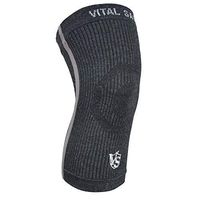 Vital Salveo-Compression Joint Protection Recovery Knee Sleeve/Brace S-Support, Pain Relief, Sports and Daily wear-Dark Grey (1PC)-M