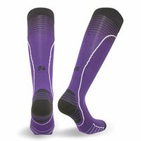 Vitalsox Italian Premium Patented Graduated Compression Silver Drystat Running Socks(1Pair-Compression), Purple, Small