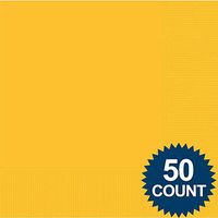 Yellow Luncheon Napkins - 50 Per Unit