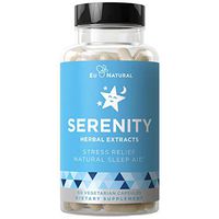 Serenity Natural Sleep Aid & Immune Support – Drift Off & Fall Asleep Without Being Groggy – Non-Habit Sleeping Pills – Magnesium, Valerian Root, Melatonin – 60 Vegetarian Soft Capsule