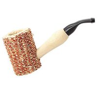 Coxeer Smoking Pipe, Corn Cob Pipe Wooden Fake Smoking Pipe Tobacco Pipe Costume Accessory for Party