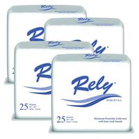 Rely Maximum Protection Underwear (Pull-Up) with Inner Leak Guards, Size Medium, Case of 100