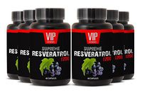 Top Resveratrol with Green Tea and Acai - Premium Red Wine Extract 1200 - Maximum Strength Super Blend (6 Bottles 360 Capsules)