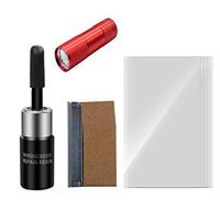 Car Windshield Repair Kit with UV Cure Light Glass Quick Repair Fluid Crack Repairing for Repairing Car Glass Bulls-Eye,Spider Web,Star-Shaped,Half-Moon Crescents