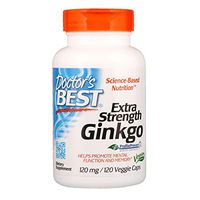 Doctor's Best, (Pack of 2) Extra Strength Ginkgo, 120 mg, 120 Veggie Caps