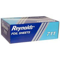 Reynolds Pop-up Interfolded Aluminum Foil Sheets, Silver, 500/Box, Case of 6, 3000 Sheet