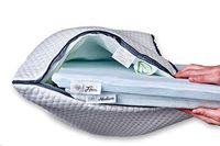 Adjustable Layer Pillow with Pancake Pillow Design. Arctic Layer Comfort Stack Pillow and Memory Foam Support. (1)