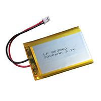 3.7v Lithium Battery 2000mAh for PS4 Controller Battery Replacement LIP1522 Battery Pack Fit for Playstation 4 Controller CUH-ZCT1E,CUH-ZCT1H,CUH-ZCT1H/B,CUH-ZCT1H/R,CUH-ZCT1U - (Big Plug for PS4)