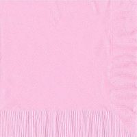 600 Light Pink (12 Pks of 50) 2 Ply 13" X 13" Plain Solid Color Luncheon Dinner Napkins