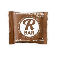RBar Chocolate Peanut Butter Energy Bars – Plant Based Whole Food Snack Bars – Just 3 Ingredients, Gluten Free Natural Nutrition & Travel Food for Men & Women, Adults & Toddlers (1.6 oz 10 Count)