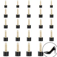 FAFAHOUSE 30PCS High Heel Replacement Tips, High Heel Shoe Repair Tips Stiletto Repair Heel Caps Kit Pin Taps Dowel Lifts Replacement,5 Different Sizes