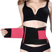 Lumbar Supports Belt, Back Brace Posture Corrector for Lower Back Pain, Adjustable Waist Trainer Belt to Relieve Sciatica and Herniated Disc for Men and Women (Pink, X-Large)