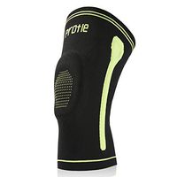 Protle Knee Compression Brace Sleeve Support with Silicone Gel Pads for Gym Workout, Jogging, Crossfit, Joint Pain Relief, Knee Injury, Arthritis, Tendonitis, MCL Tear, Sports