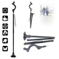 Folding Walking Cane Adjustable Walking Stick, Lightweight Travel Stick,Walking Stick Mobility Aid - for Men, Women, Elder