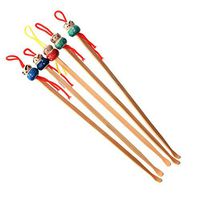 5PCS Replacement Wooden Earwax Remover Cute Doll Head Cartoon Ear Pick Traditional Chinese Oriental Style Bamboo Curette Tools