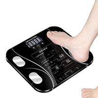 Body Fat Scale, Smart BMI Digital Bathroom Wireless Weight Scale, Body Composition Analyzer, Health Monitor High Precision Measuring Weighing Floor Scale (Black)