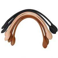 Bag Strap - Bag Handle Genuine Leather Bag Straps Handle for DIY Hand Accessories Thread 2Pcs (Beige)