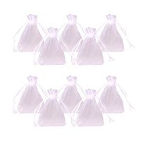 PH PandaHall 100 Pcs 4x6 Inch White Drawstring Organza Gift Bags Wedding Party Candy Favor Bags Jewelry Pouches Wrap