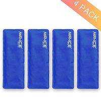 4 Knee Gel Ice Packs Reusable Hot and Cold Therapy, Great for for Knee Replacement Post Surgery Recovery, Pain Relief for Swelling, Sprains, Arthritis,Bruises, Joint Pain(10"X 3.5")