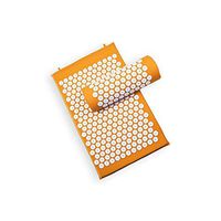 Acupressure Mat Massage Relaxation Device Shakti Mat Chinese Acupuncture Mat Spike Mat with Pillow,Orange