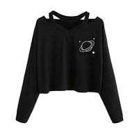 2019 New-Women's Casual Sweatshirt,Ladies Hoodie Long Sleeve Printed Blouse Loose Athletic Pullover Tops Shirt with Pocket