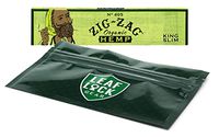 Zig Zag Organic King Size Rolling Papers (1 Pack) with Leaf Lock Gear Smell Proof Pouch