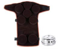 Portable Moxibustion Burner Box, Moxa Cone Burner Tank - Moxibustion Box, Moxa Box Holder with 8 Boxes and Carry On Band for Leg Pain Relive/NO Moxa Cone (A)