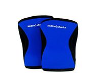 Midline Athletics Neoprene Knee Sleeves (XS to XL) - Perfect for Olympic Weightlifting, Power Lifting and Squatting (Blue, S)