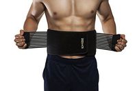 ZSZBACE Abdominal Trainers-Stabilizing Lumbar Lower Back Brace and Support Belt with Dual Adjustable Straps and Breathable Mesh Panels (S/M)