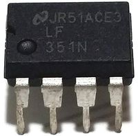 National Semiconductor LF351N LF351 Wide Bandwidth JFET Input Operational Amplifier Op-Amp Breadboard-Friendly (Pack of 5)