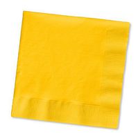 School Bus Yellow, Lunch Napkin, 3 Ply 50 ct