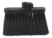 Carlisle 3687403 Flo-Pac Duo-Sweep Warehouse Broom Head, Black Plastic Block, 7"-Long Black Synthetic Bristles, 13" W x 9" H Overall (Pack of 12)