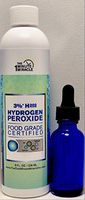 3% Hydrogen Peroxide Food Grade - 8 oz with 1 Bottle Dropper -11 Drops of Our 3% Equal 1 Drops of 35% - Recommended by: The One Minute Cure Book.
