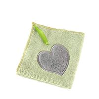 Creaon Cleaning Cloth Water Absorbent Microfiber Fast-Drying Wipes Rag for Kitchen Car Windows（Green）