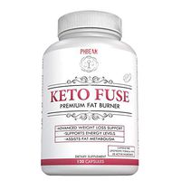 Keto Fuse 120 Caps - Keto Fat Burner for Women and Men - Caffeine Free- Lipotropic Formula- Burns Fat and Preserve Muscle- Garcinia Cambogia + 28 Active Ingredients. (40)