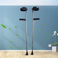 Aisson European-Enhanced Forearm Crutches Ultra-Light Elbow Ergonomic Non-Armpit Crutches,Medium