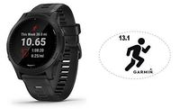 HRM Garmin Forerunner 945 GPS Running Watch Black Bundle with 6x4 Oval Car Magnet (13.1)